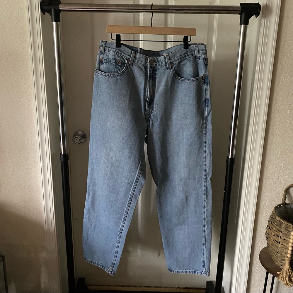 Vintage Levis 550 Jeans Men 38x30 Blue Light Wash Classic Relaxed Fit